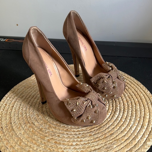 Material Girl Platform Pump Heel Size 35 - Picture 2 of 12